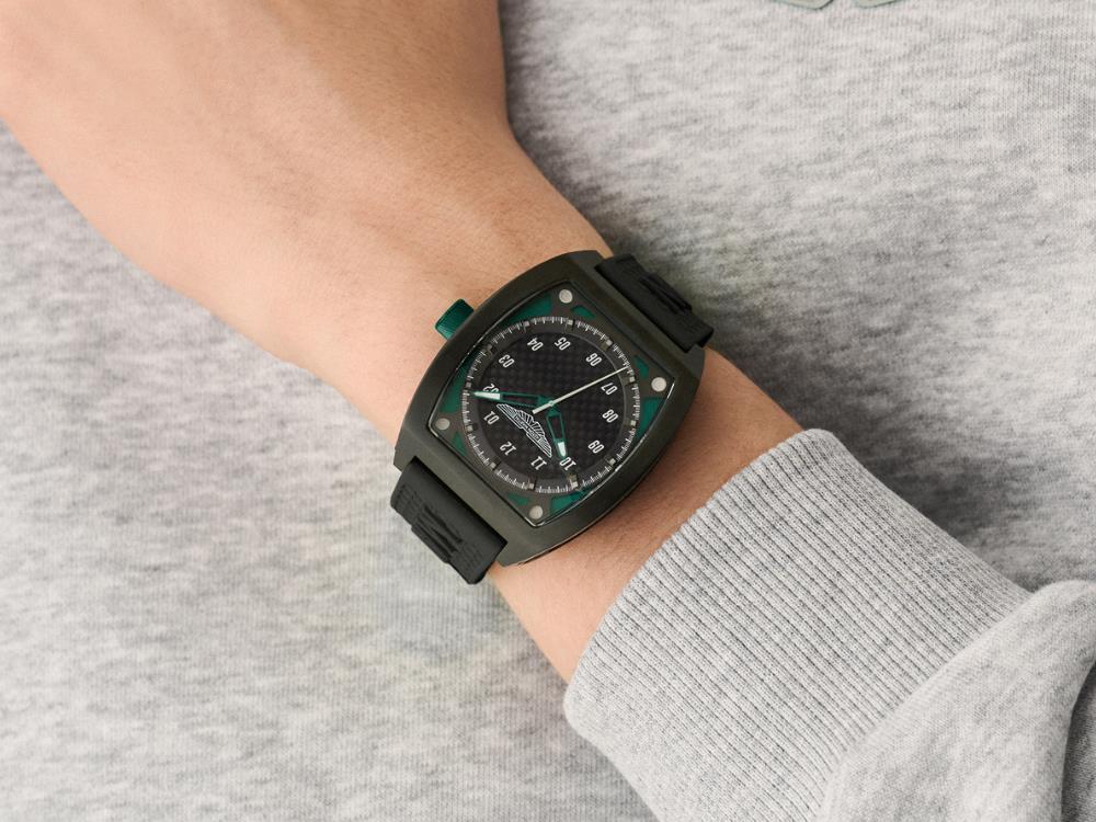Aston Martin Thrill TRG Quartz Watch, Titanium, Black, 41 mm, MTRT2F601