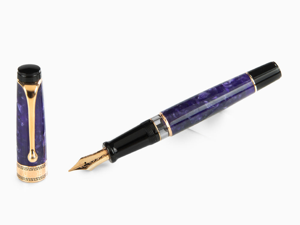 Aurora Optima Fountain Pen, Auroloide, Rose Gold PVD, 996-VI