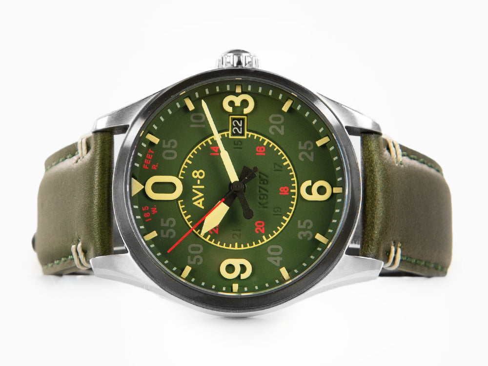 AVI-8 Spitfire Smith Reading Automatic Watch, Green, 42 mm, AV-4090-03