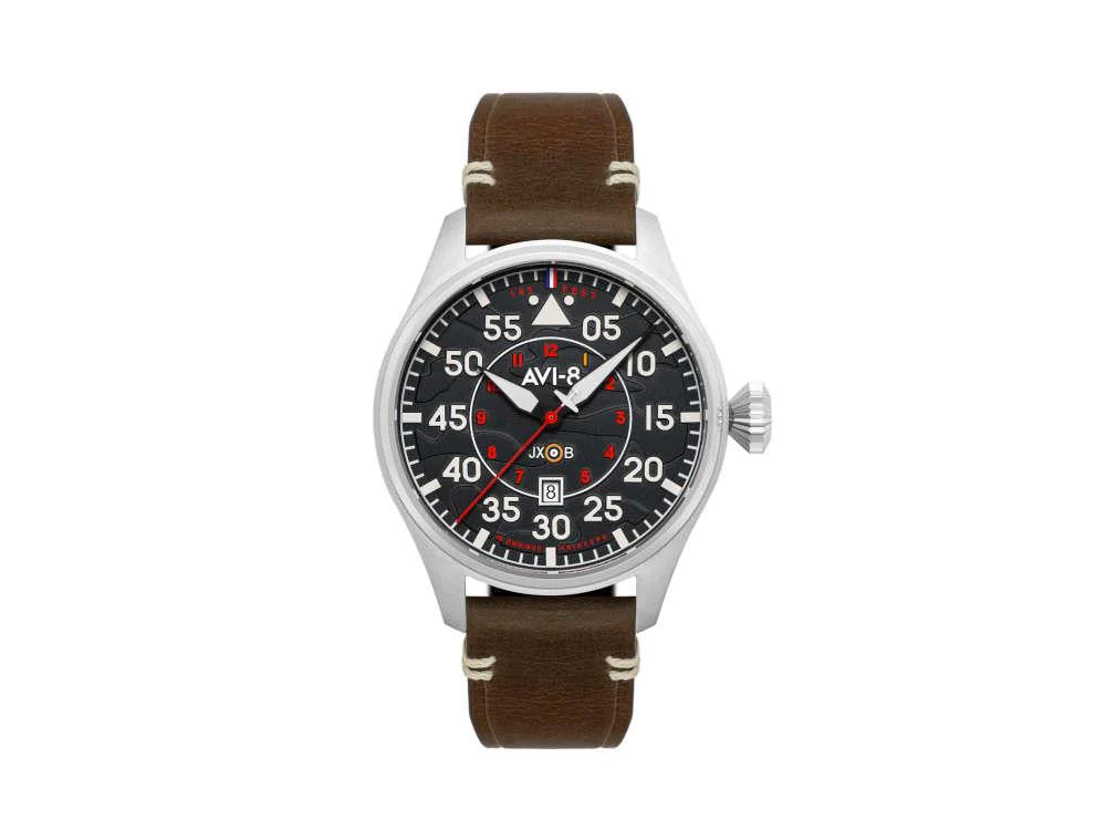 AVI-8 Hawker Hurricane Clowes Wittering Automatic Watch, Black, 46mm, AV-4097-01