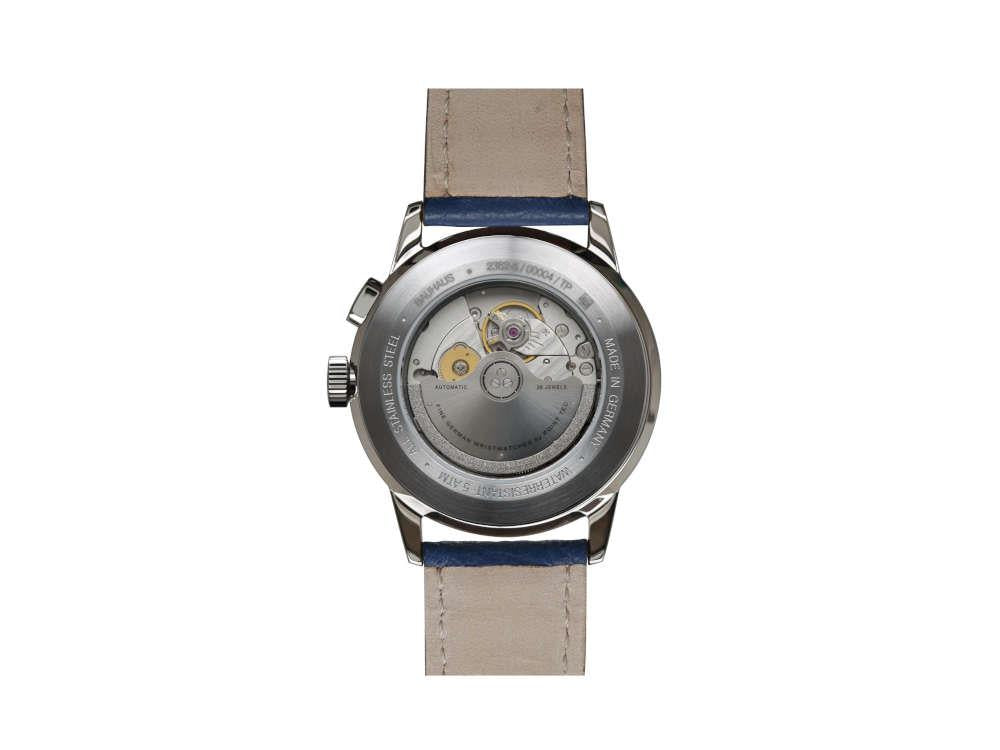 Bauhaus Aviation G38 Dessau Automatic Watch, Blue, 42 mm, Miyota 9100, 2362-3