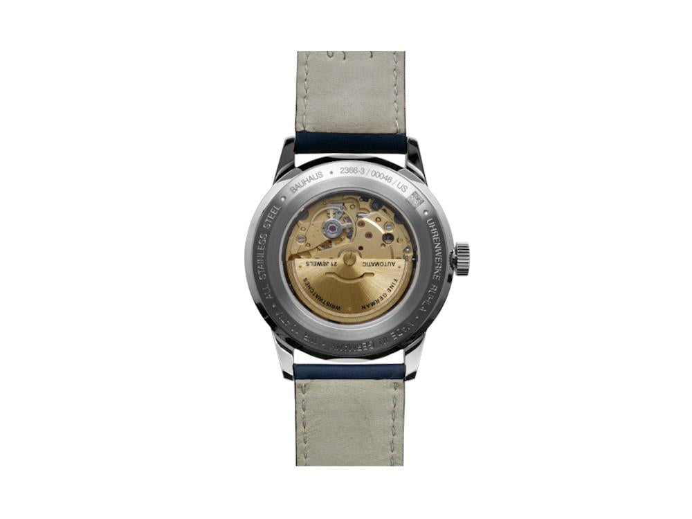 Bauhaus Aviation G38 Automatic Watch, Blue, 42 mm, Day and date, 2366-3