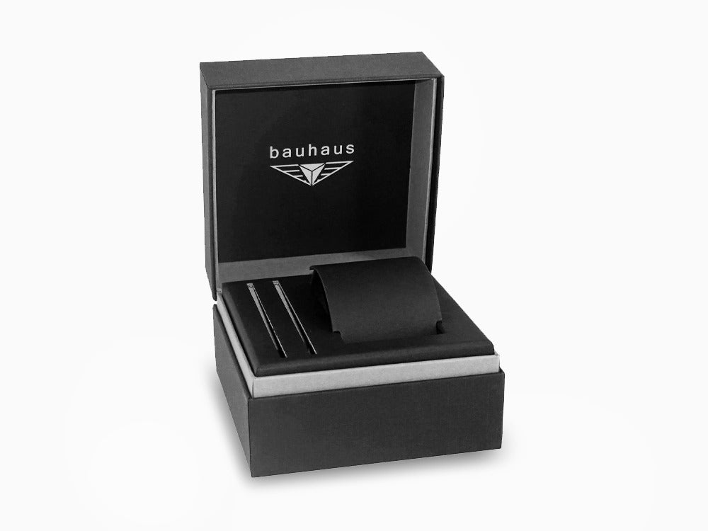 Bauhaus Aviation Automatic Watch, Titanium, Beige, 42 mm, Day, 2860-5