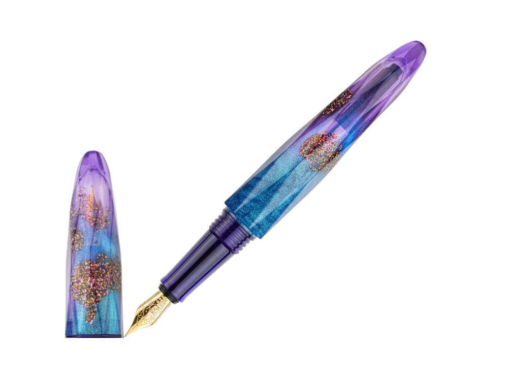 Benu Briolette Amethyst Tide Fountain Pen, Purple, 17.2.12.6.0