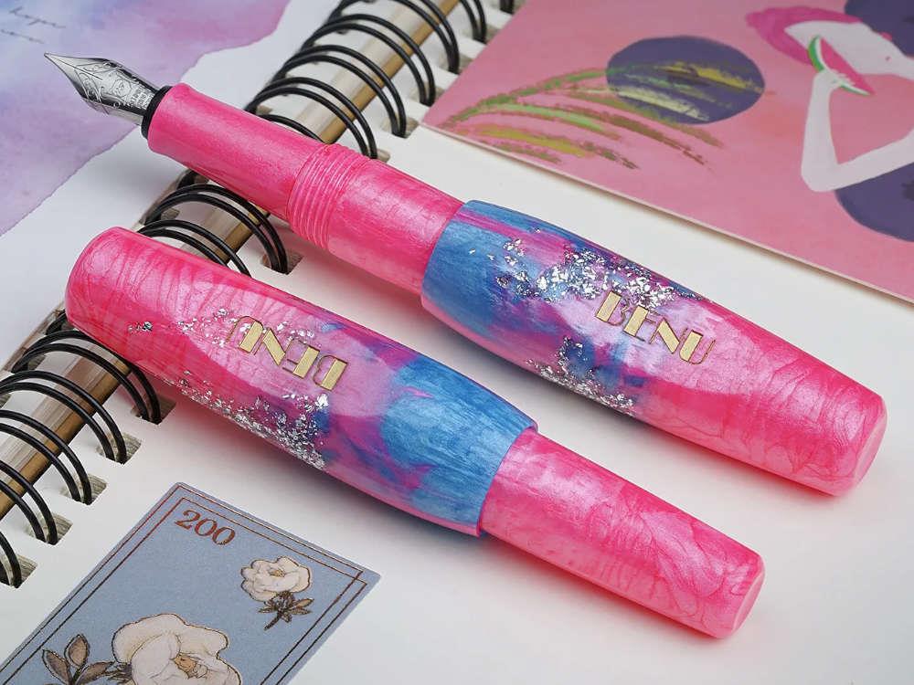 Benu Pixie Stardust Pink Fountain Pen, Pink, 24.2.4.5.0