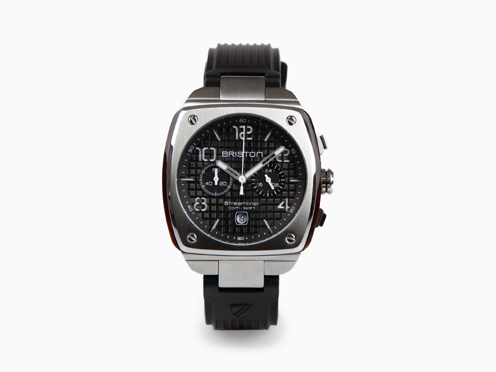 Briston Streamliner Urban Quartz Watch, Black, 42 mm, 22142.S.T.1.RB