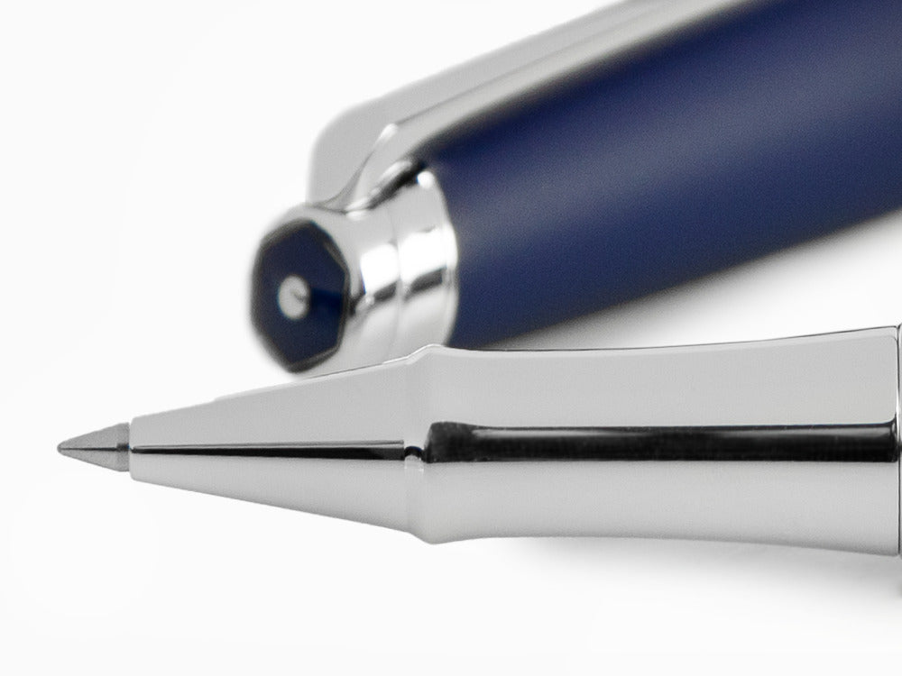 Caran d'Ache Léman Blue Night Matt Rollerball pen, Matt Lacque, Blue, 4779.449