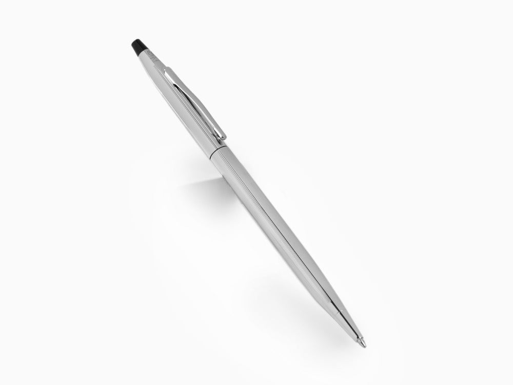 Cross Classic Century Ballpoint pen, Chrome, Silver, Polished, Ribbed, 3502