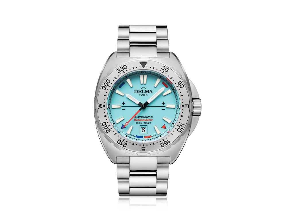Delma Diver Oceanmaster Lume Automatic Watch, Blue, 44 mm, 41701.670.6.199