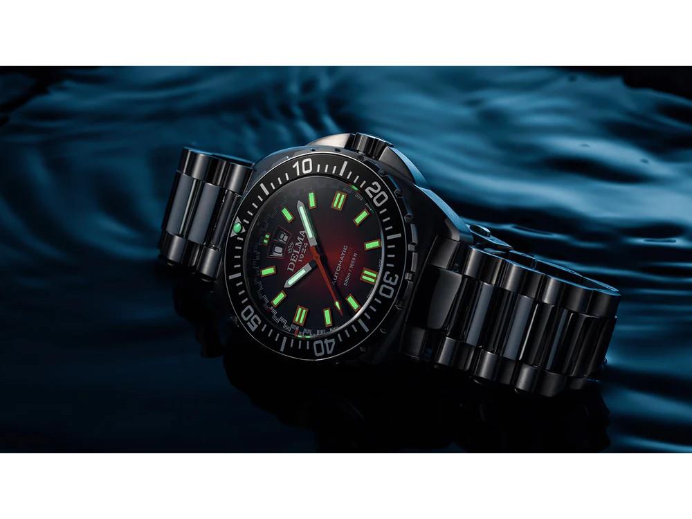 Delma Shell Star Big Date Automatic Watch, Brown, 44 mm, 41703.736.6.091