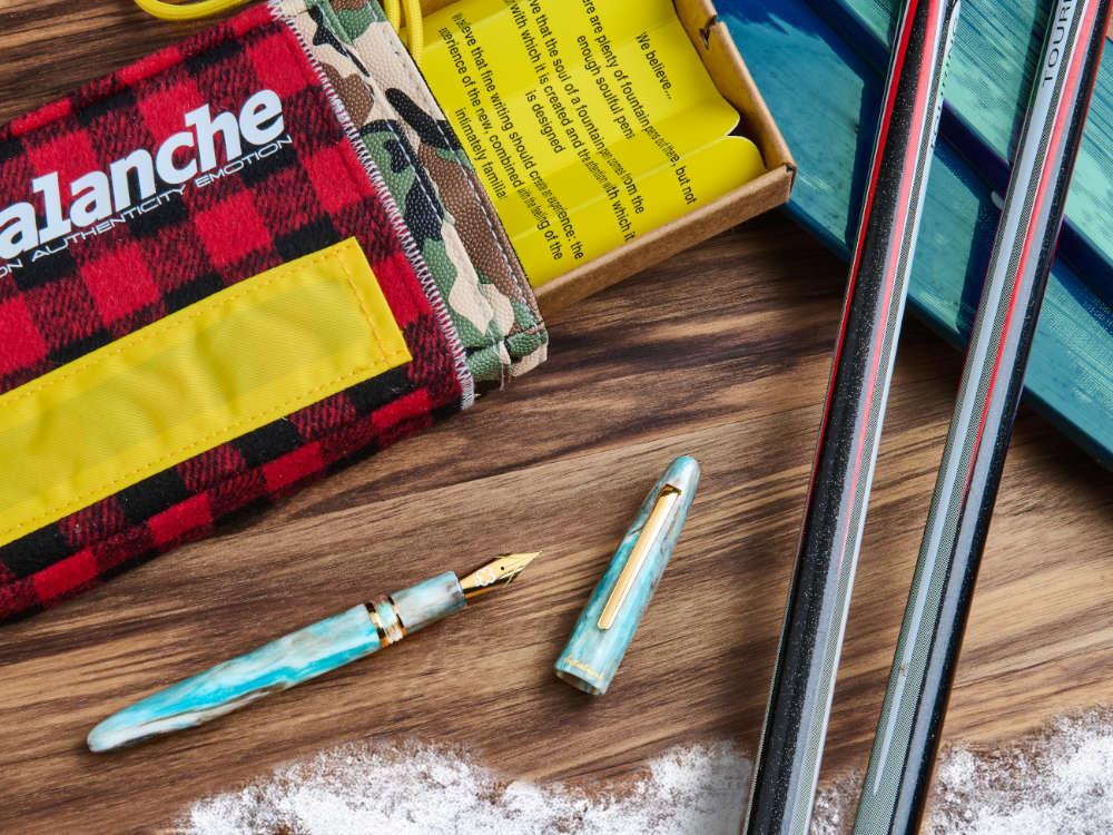 Esterbrook Estie Avalanche Fountain Pen, Diamond Cast, Blue, EAV9106