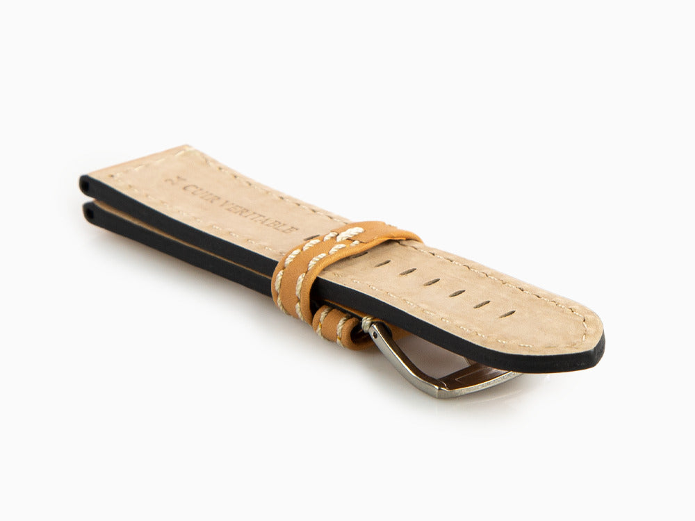 Glycine, Leather strap, 24mm, Brown, LB7BHH-24