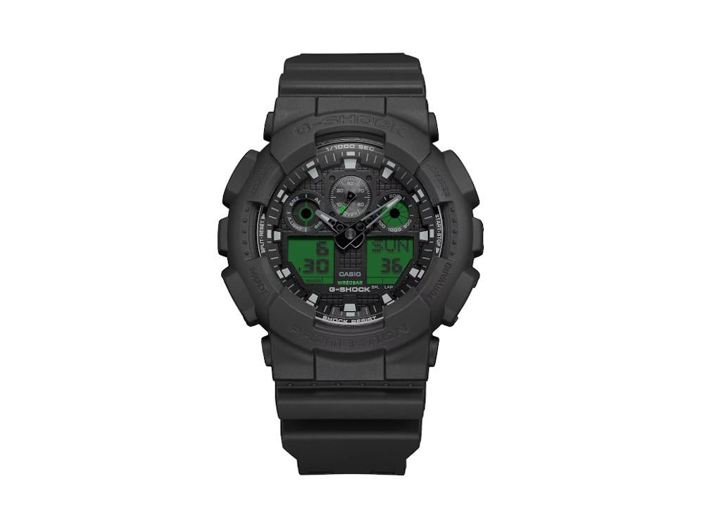 G-SHOCK Casio Classic Quartz Watch, Resin, Black, GA-100BEG-1AER
