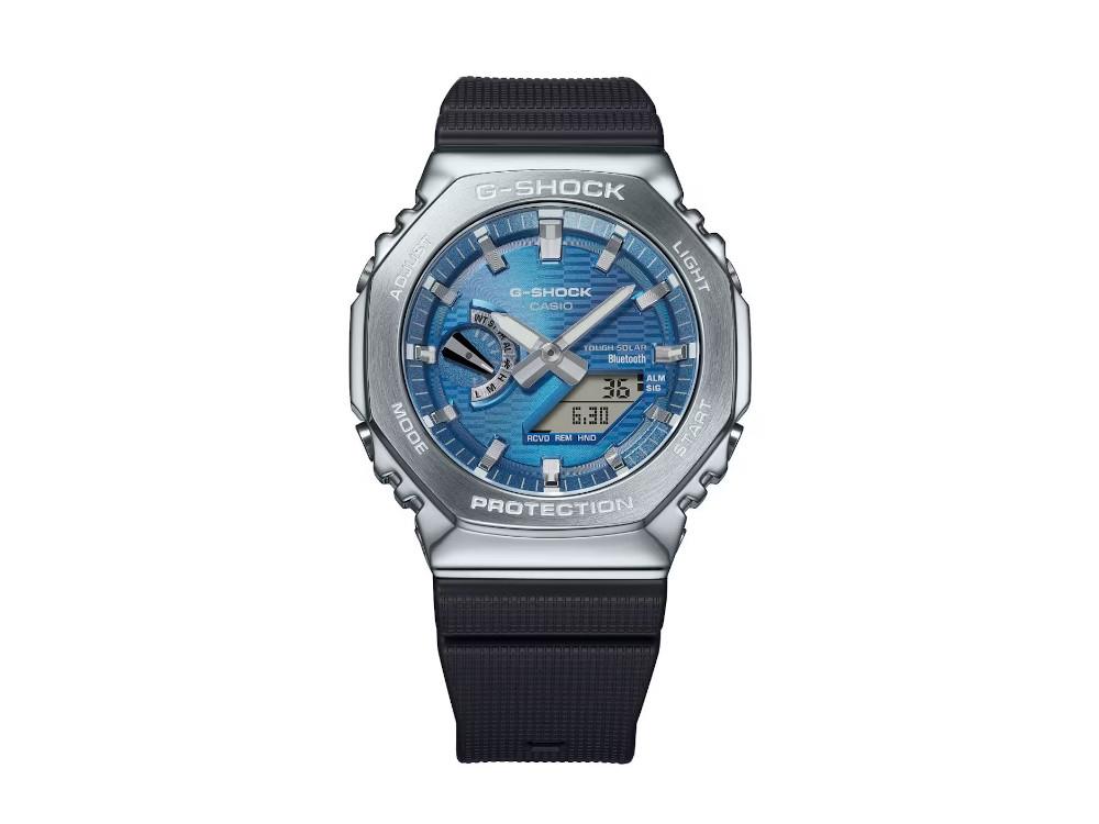G-SHOCK Casio G-Steel Quartz Watch, Blue, 49.3mm × 44.4mm, GBM-2100A-2BER