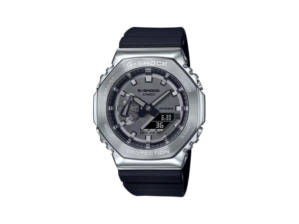 G-SHOCK Casio G-Steel Quartz Watch, Grey, 49.3mm × 44.4mm, GM-2100-1AER