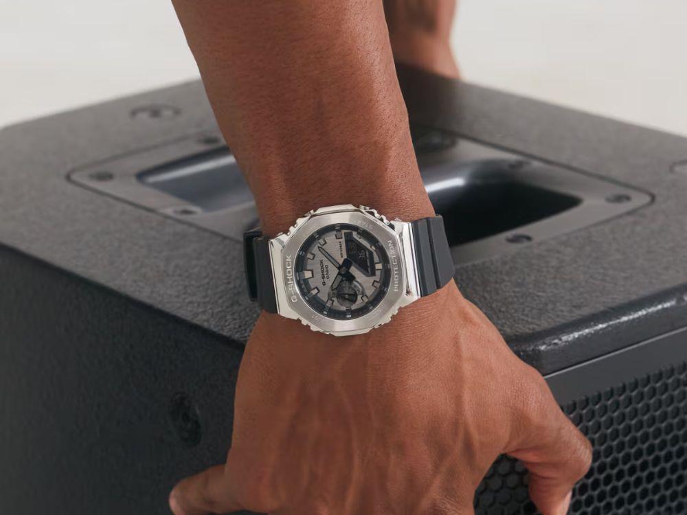 G-SHOCK Casio G-Steel Quartz Watch, Grey, 49.3mm × 44.4mm, GM-2100-1AER