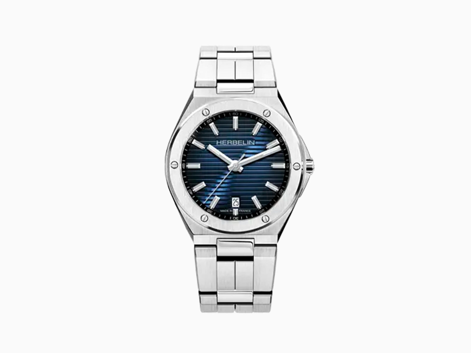 Herbelin Cap Camarat Quartz Watch, Blue, 40.5 mm, Day, 12245B15