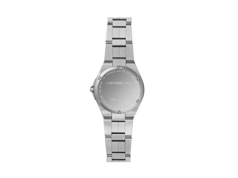 Herbelin Cap Camarat Quartz Watch, Stainless Steel, Black, 33 mm, 14545B49