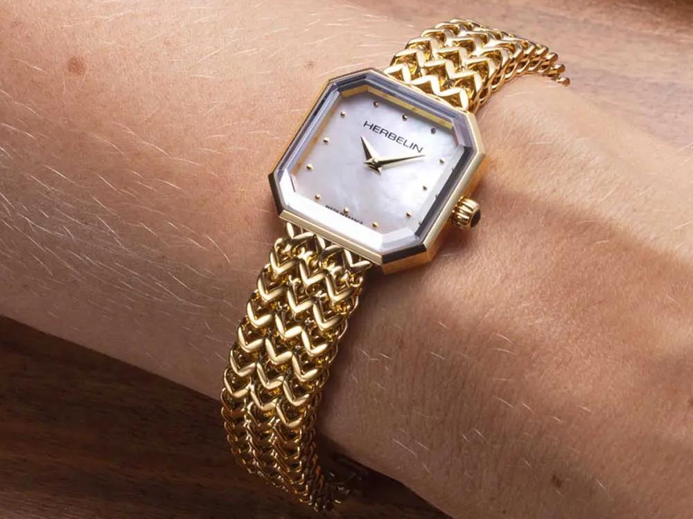 Herbelin Octogone Quartz Watch, Stainless Steel, White, 22 mm, 17436BP19