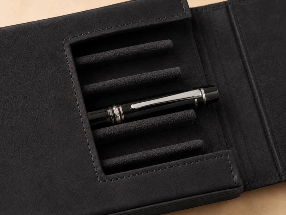 Iguana Pen Case Black 6, PEN-CASE-BLACK-6