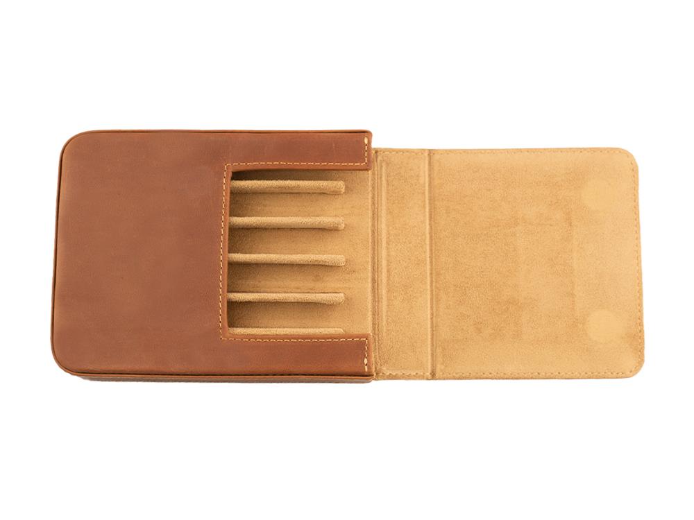 Iguana Pen Case Camel 6, PEN-CASE-CAMEL-6