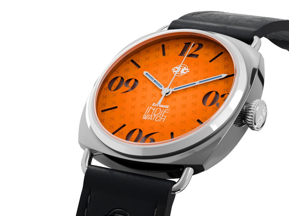 Indie Watch Zermatt Automatic Watch, Orange, 44 mm, 31K