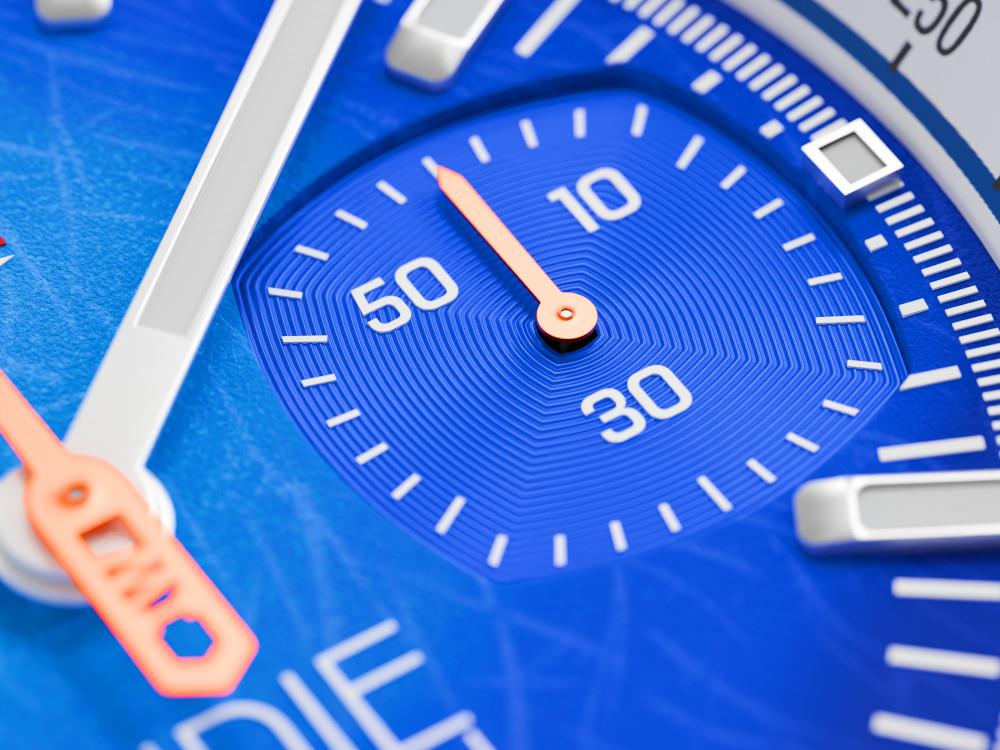 Indie Watch Strum Quartz Watch, Blue, 42 mm, Chronograph, 521K