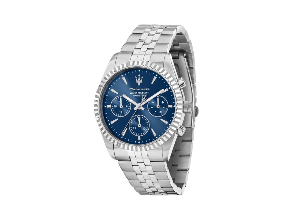 Maserati Competizione Quartz Watch, Blue, 41 mm, Mineral crystal R8853100051