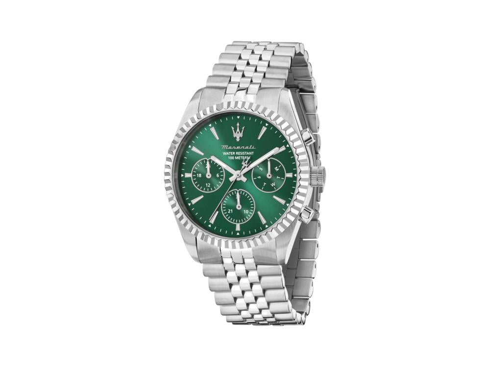 Maserati Competizione Quartz Watch, Green, 41 mm, Mineral crystal R8853100052