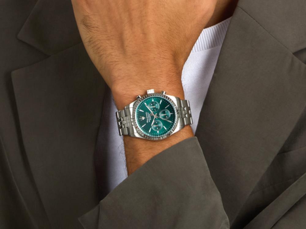 Maserati Competizione Quartz Watch, Green, 41 mm, Mineral crystal R8853100052