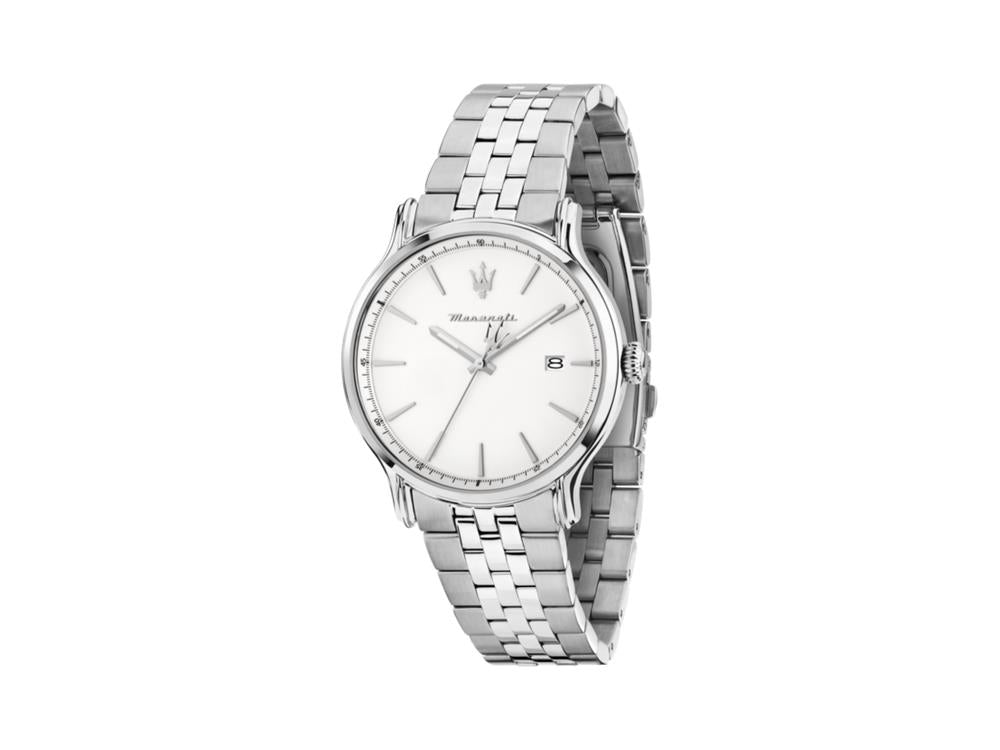 Maserati Epoca Slim Quartz Watch, White, 40 mm, Mineral crystal, R8853118032