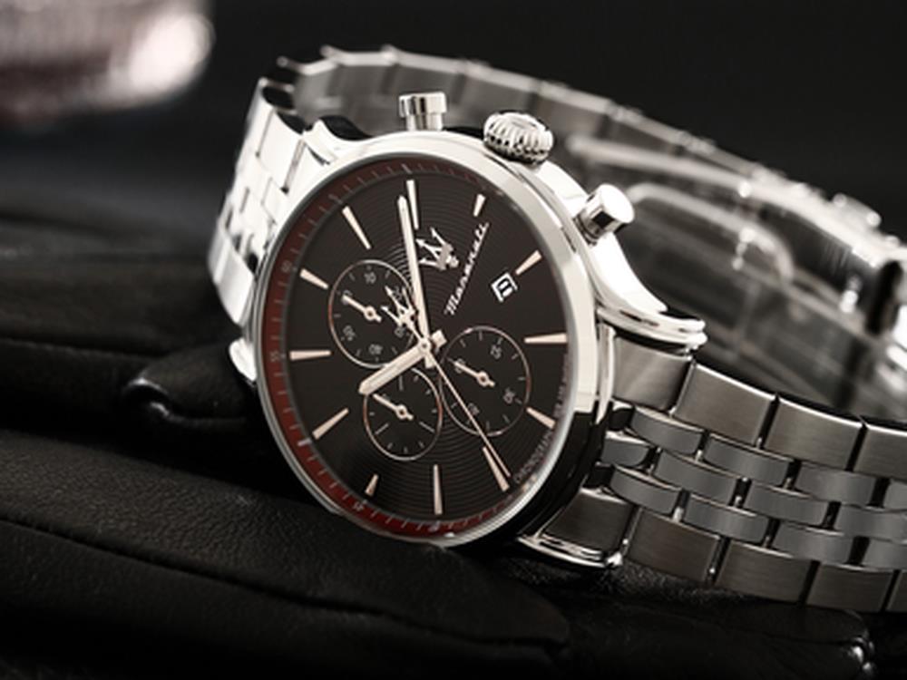 Maserati Epoca Slim Quartz Watch, Black, 40 mm, Mineral crystal, R8873618037