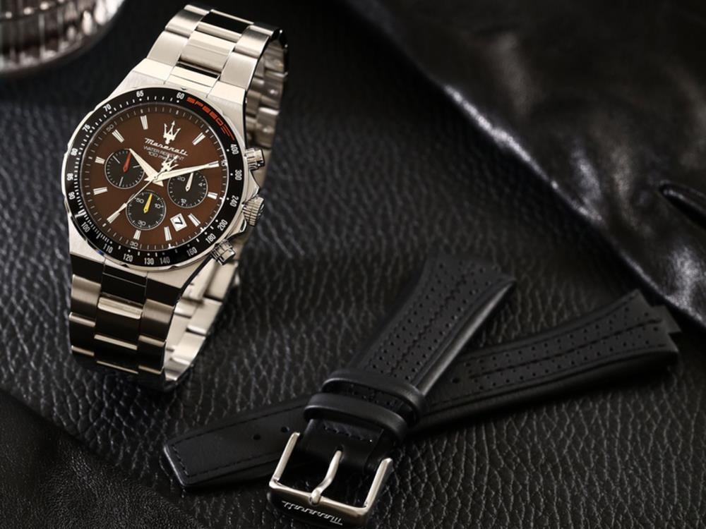 Maserati Sfida Quartz Watch, Brown, 41 mm, Mineral crystal, R8873640026
