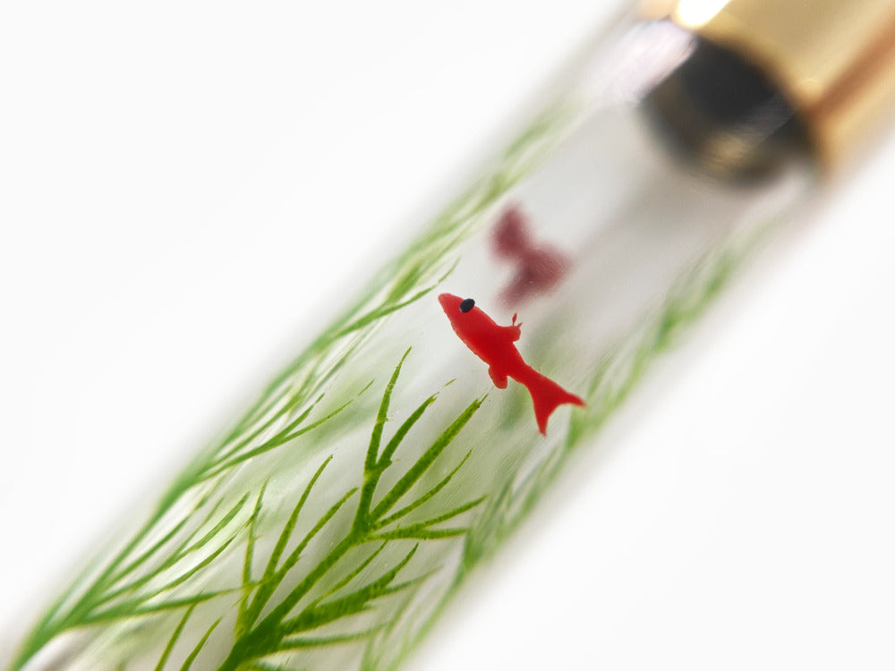 Nakaya Accesorios Converter Maki-e converter, Gold fishes and plant