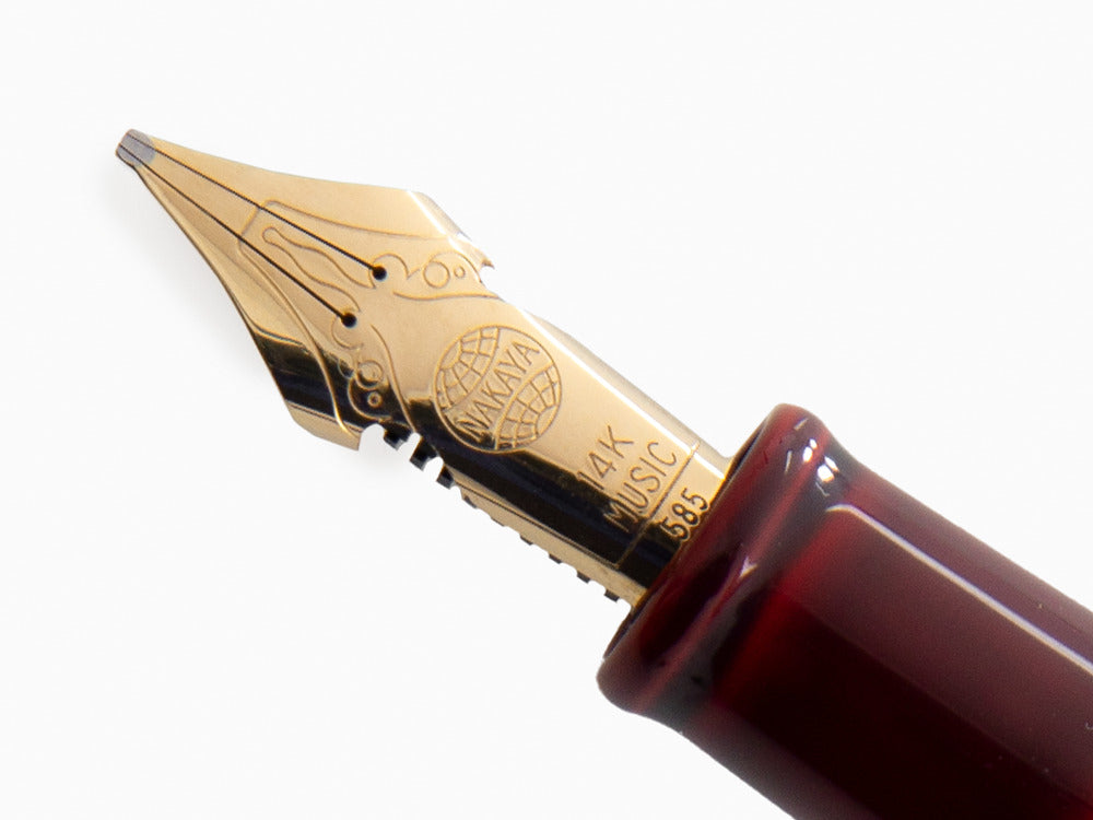 Nakaya Cigar Fountain Pen Portable, Aka-Tamenuri, Elastic, Music
