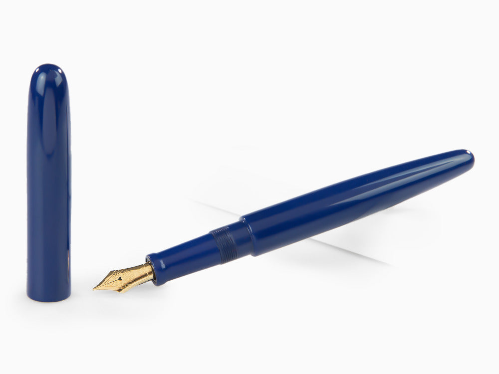 Nakaya Cigar Long Kikyo Fountain Pen, Ebonite and Urushi lacquer