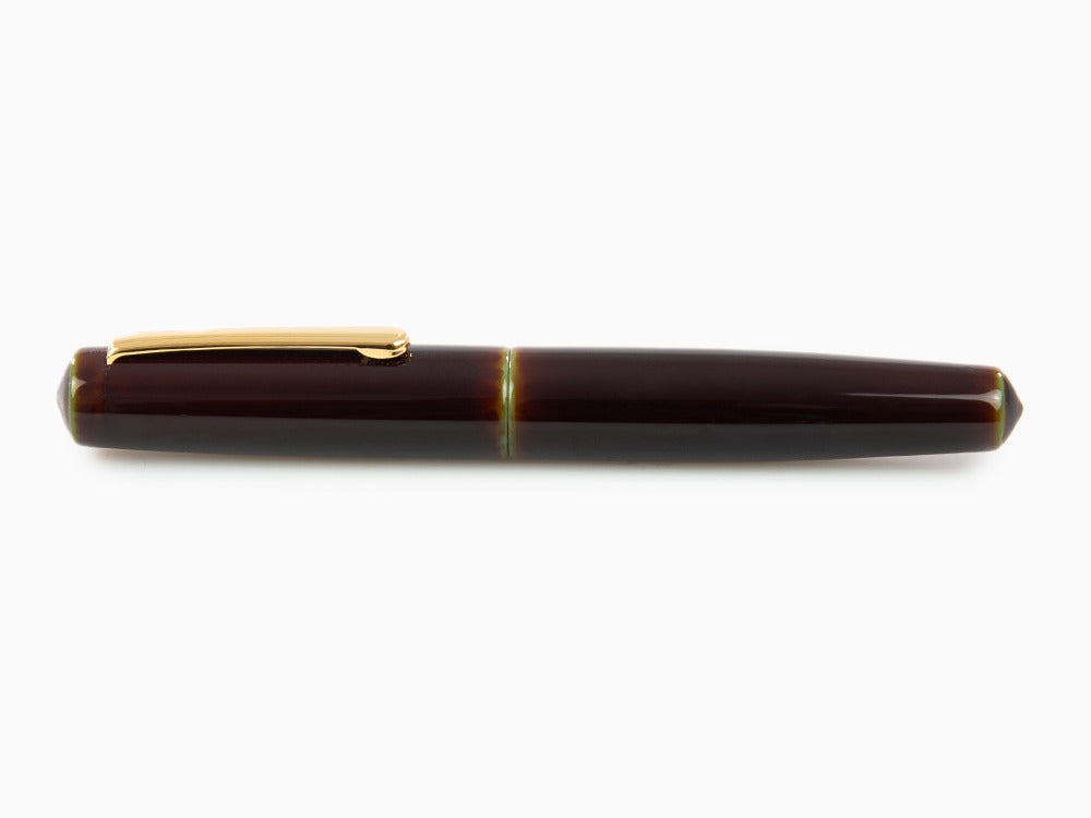 Nakaya Writer Fountain Pen Heki-Tamenuri, Piccolo, Two Tone Nib, Elastic