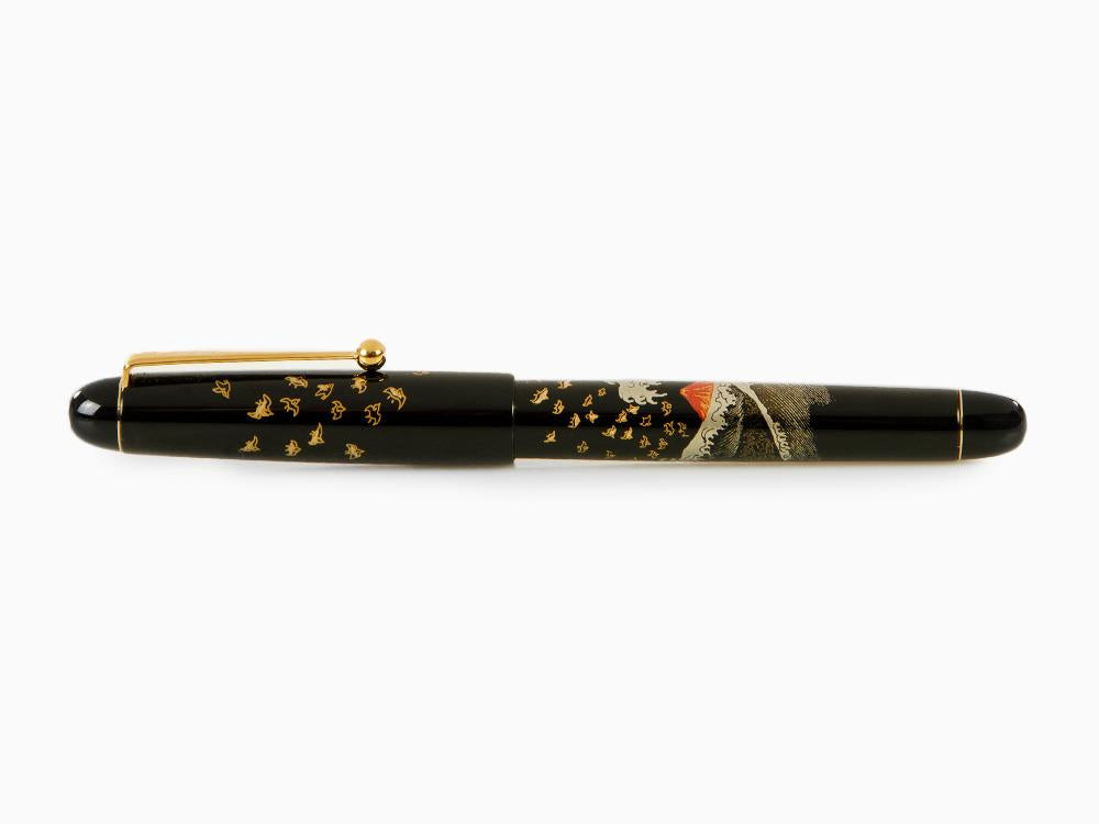 Namiki Nippon Art Mount Fuji and Wave Fountain Pen, FK-35SMFN