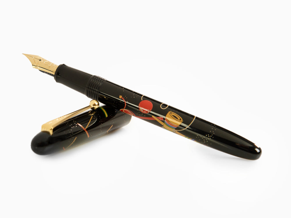 Namiki Nippon Art Toy-Kendama Fountain Pen, Maki-e, Gold trim, FN-5M-KEN