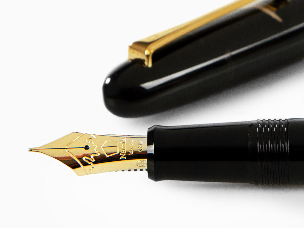 Namiki Nippon Art Crane and Turtle Fountain Pen, Lacquer, FN-5M-TK