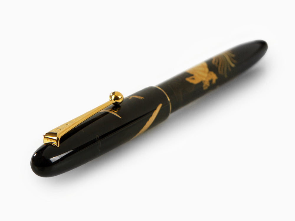 Namiki Nippon Art Crane and Turtle Fountain Pen, Lacquer, FN-5M-TK