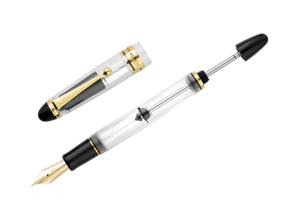 Pilot Custom 823 Fountain Pen, Gold trim, Transparent, 60564