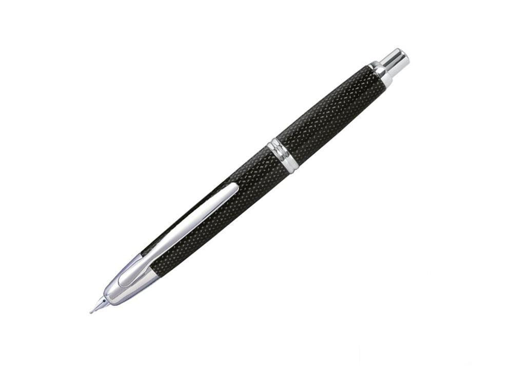 Pilot Retractable Fountain Pen Carbonesque Black "Capless"