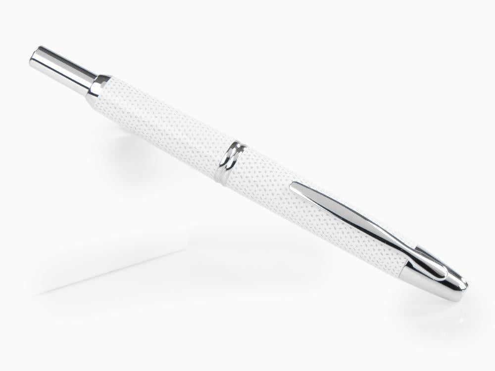 Pilot Capless Carbonesque Fountain Pen, White, FK-1500-GRAF-WHITE