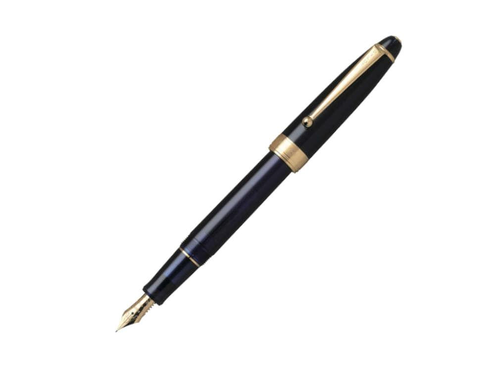 Pilot Custom NS Mystery Blue Fountain Resin, Gold plated, FKNS-1-L