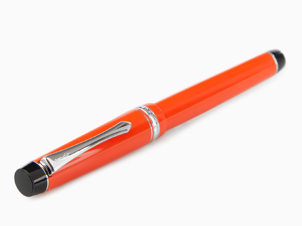 Pilot Custom Heritage 91 Fountain Pen, Resin, Chrome, Orange, NH91R
