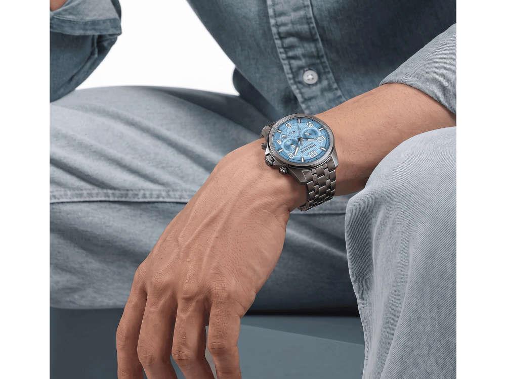 Police Belem Quartz Watch, PVD, 43 mm, Blue, PEWGI0000302