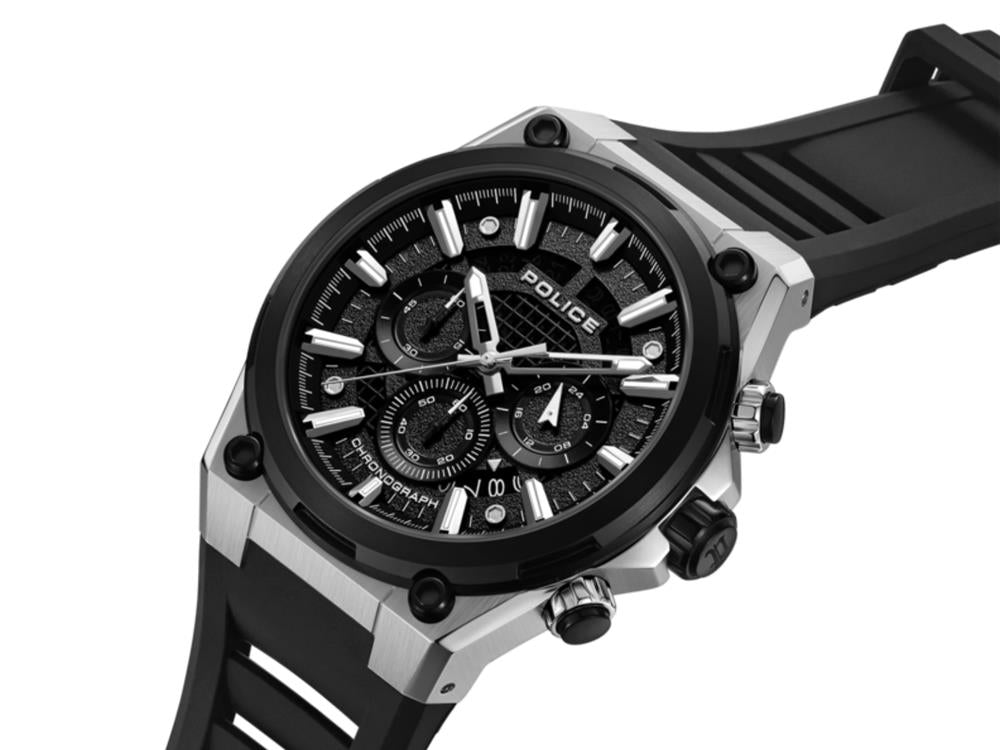 Police Uros Quartz Watch, 45 mm, Black, PEWGO0000601