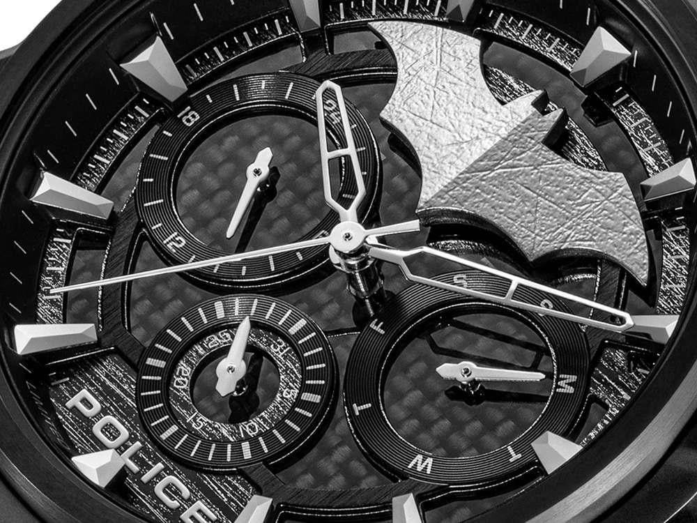 Police Crusader Quartz Watch & Batarang Bracelet Set Limited Ed. PEWGQ0089901