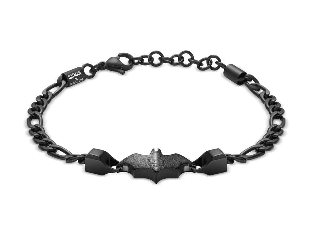 Police Crusader Quartz Watch & Batarang Bracelet Set Limited Ed, PEWGQ0089902